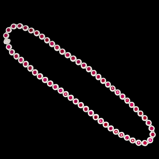 Red Tennis Necklace