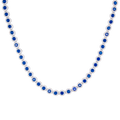 Blue Tennis Necklace