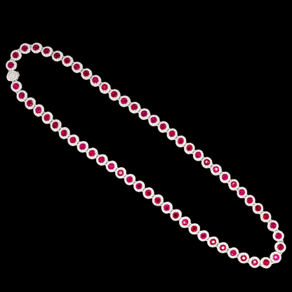 Red Tennis Necklace