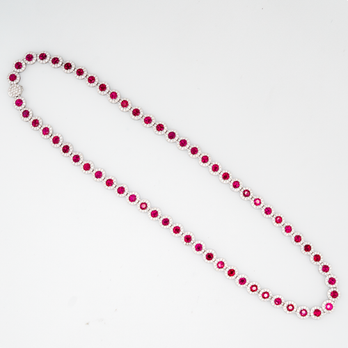 Red Tennis Necklace