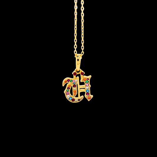 Old English "U" Necklace